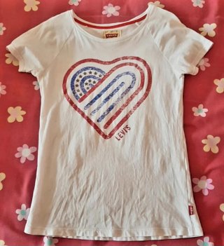 Camiseta Levi's Blanca Estampada