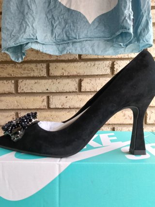 Zapatos Alma en Pena negros con pedrería