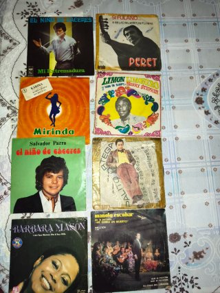 Lote de 7 Discos de Vinilo Antiguos