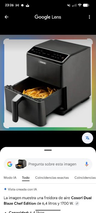 Freidora de aire Cosori Dual Blaze Chef Edition