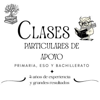 Clases apoyo: primaria, secundaria y bachillerato.