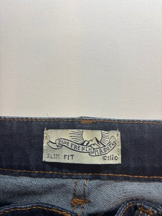 CELIO Calças de Ganga Azul