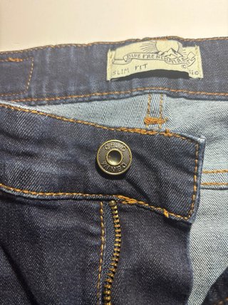 CELIO Calças de Ganga Azul