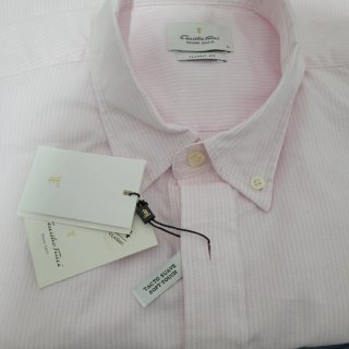Camisa Emidio Tucci rosa rayas L
