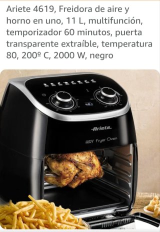 Freidora de aire y horno Ariete