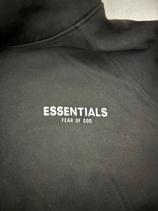 Sudadera Essentials Negra Reflectante ORIGINAL