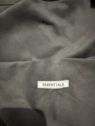 Sudadera Essentials Negra Reflectante ORIGINAL