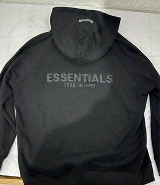 Sudadera Essentials Negra Reflectante ORIGINAL