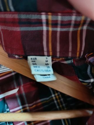 Camisa cuadros talla M