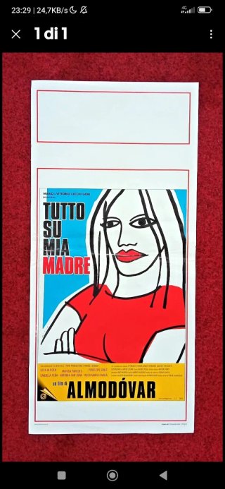 Locandina Tutto su mia madre Almodovar 1999