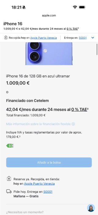 IPHONE 16 128GB// BAT93%!!GARANTÍA!!CAMBIOS!!