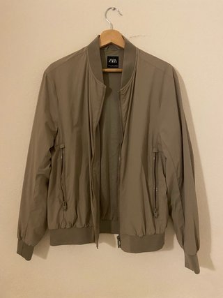 Cazadora Bomber Zara Caqui Talla M