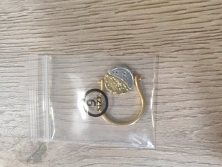Anillo Pandora Sol y Luna Talla 9 reversible