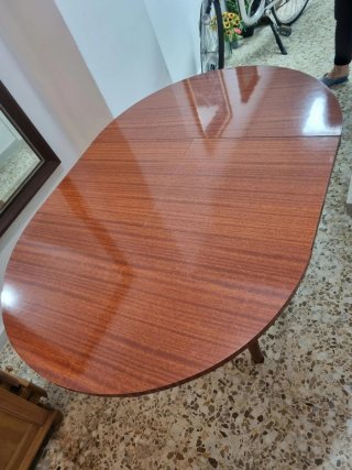 Mesa camilla extensible de 90 con cristal