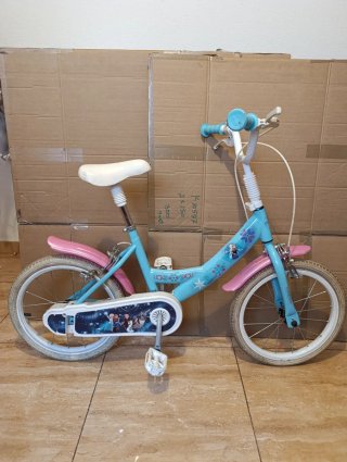 Bicicleta infantil Frozen azul y rosa