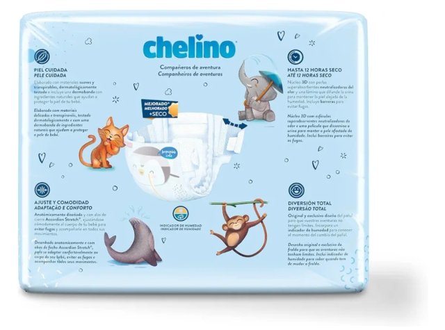 Pack 180 Pañales Chelino Talla 5