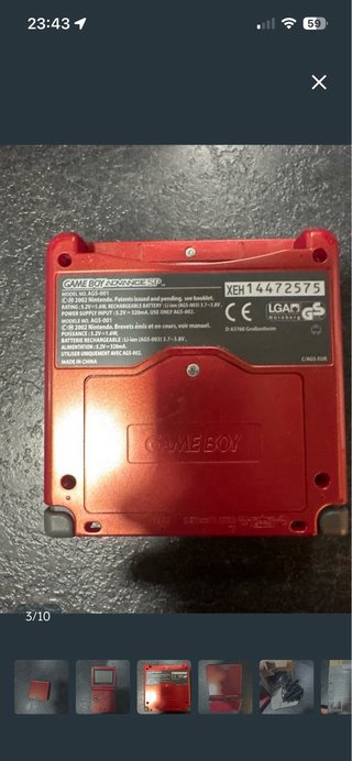 Pack de Nintendo Game Boy Advance SP Game Boy Micr