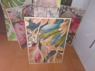Conjunto de 5 cuadros decorativos