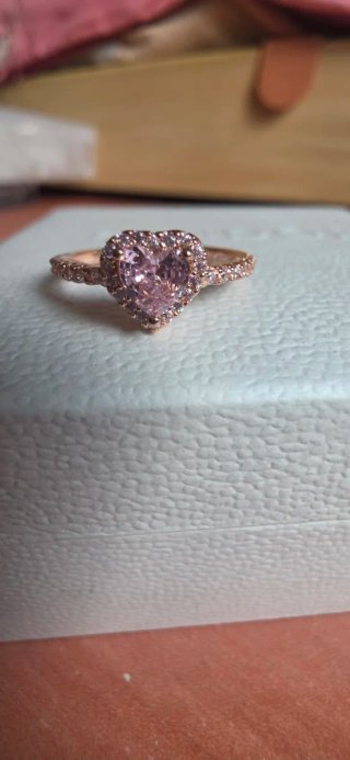 Anillo Corazón Rosa oro rosa