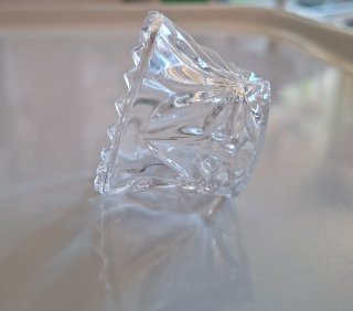 6 BOBEDILLAS ANTIGUAS DE CRISTAL PARA LÁMPARA