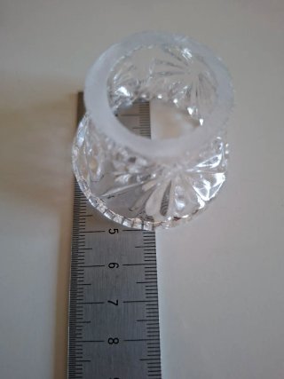6 BOBEDILLAS ANTIGUAS DE CRISTAL PARA LÁMPARA