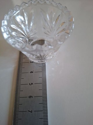 6 BOBEDILLAS ANTIGUAS DE CRISTAL PARA LÁMPARA