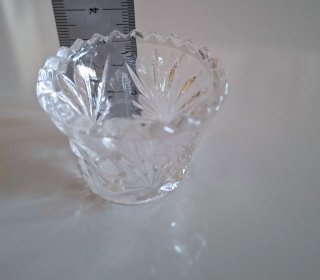 6 BOBEDILLAS ANTIGUAS DE CRISTAL PARA LÁMPARA