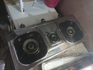 Placa de Gas de 3 Fuegos