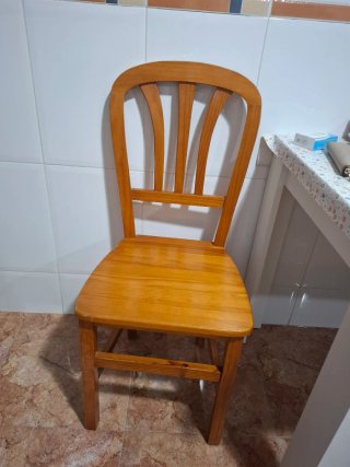 5 Sedie in pino
