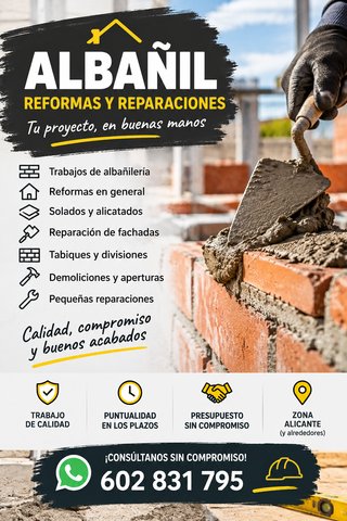 Albañil profesional