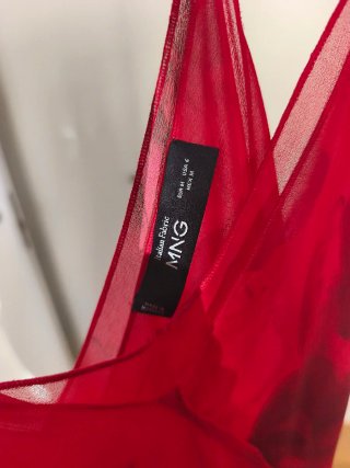 Vestido Rojo Estampado para Invitada