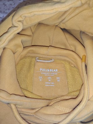 Sudadera Pull&Bear Mostaza Talla M