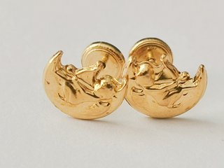 Pendientes Bebé Oro 18k Ángel Luna Cierre Rosca