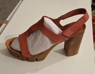 Sandalias de tacón Yokono piel marrón Talla 37