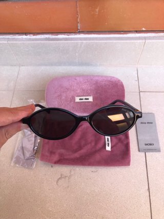 Óculos de Sol Miu Miu Regard Oval Novos