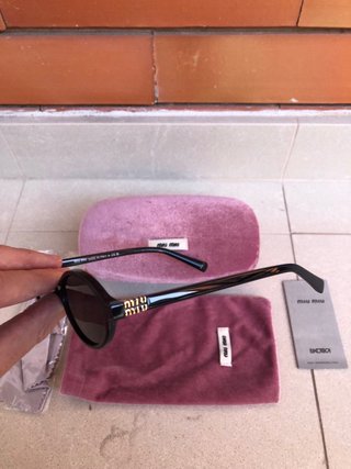 Óculos de Sol Miu Miu Regard Oval Novos