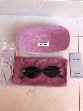 Óculos de Sol Miu Miu Regard Oval Novos