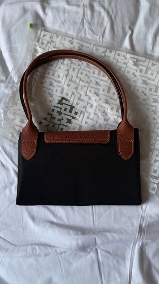 Bolso Longchamp Le Pliage Negro Marrón