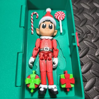 Figura de Elfo Travieso en Caja