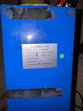 Batería 60V 24Ah para patinete eléctrico