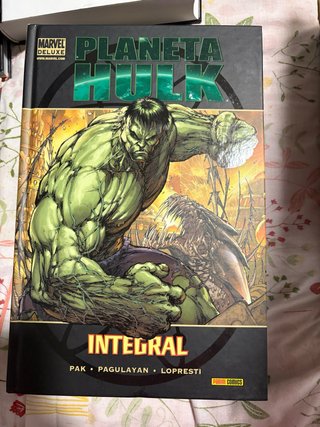 Cómic Marvel Deluxe. Planeta Hulk-Integral.