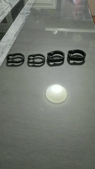 Set de 4 abrazaderas negras