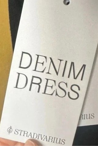 Vestido vaquero palabra de honor Stradivarius