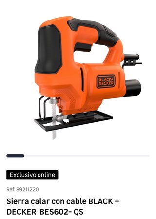 Sierra de calar Black+Decker BES602-QS