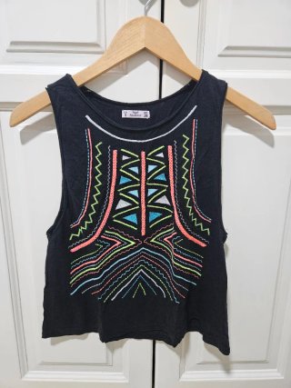 Top sin mangas multicolor