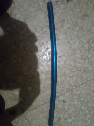 Manillar de bicicleta azul