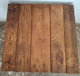 Mesa Auxiliar Rústica de Madera