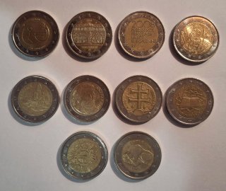 Lote de monedas conmemorativas de 2 euros