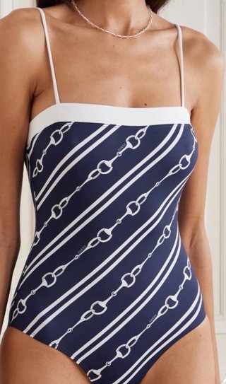 Bañador G Azul y Blanco Talla S
