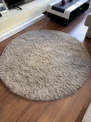 Alfombra Redonda Beige